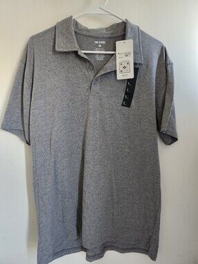 Men's Gray Polo Shirt by True Classic - Short Sleeve Comfort